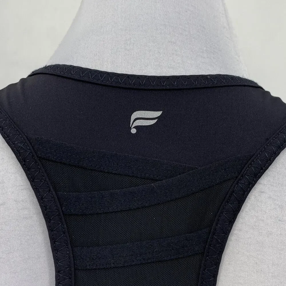 Fabletics Sports Bra Women XS Extra Small Black Trinity High Impact Padded‎